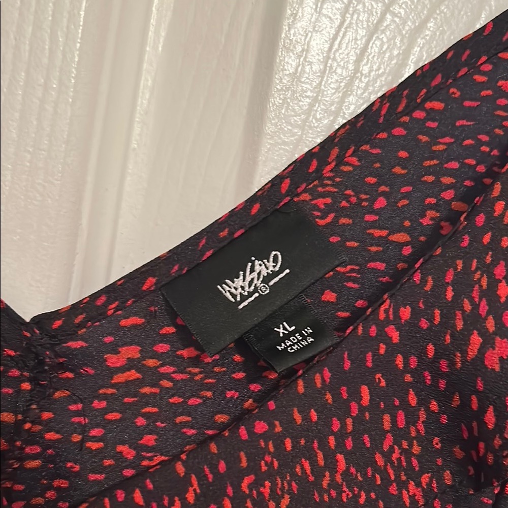 Mossimo Red Ruched Mini Dress - Picture 2 of 5